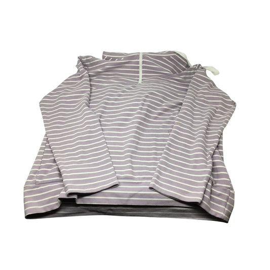 Ninexis Womens Purple and White Striped Hoodie Size 2X - NINEXIS - Shirts & Tops - A+ Stuff