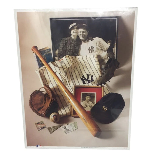 Vintage 1993 No. 6 the Iron Horse- Lou Gehrig Baseball Poster - A+ Stuff