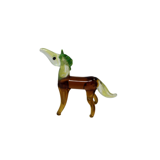 Hand Blown Glass Vintage Horse Figurine