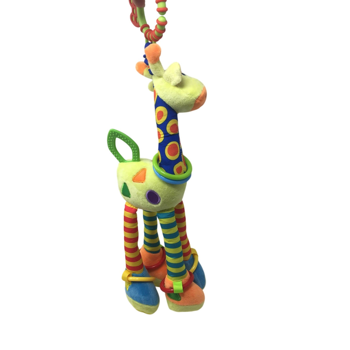 Plush Giraffe Hanging Rattle for Babies Happy Monkey A+ Stuff baby toys