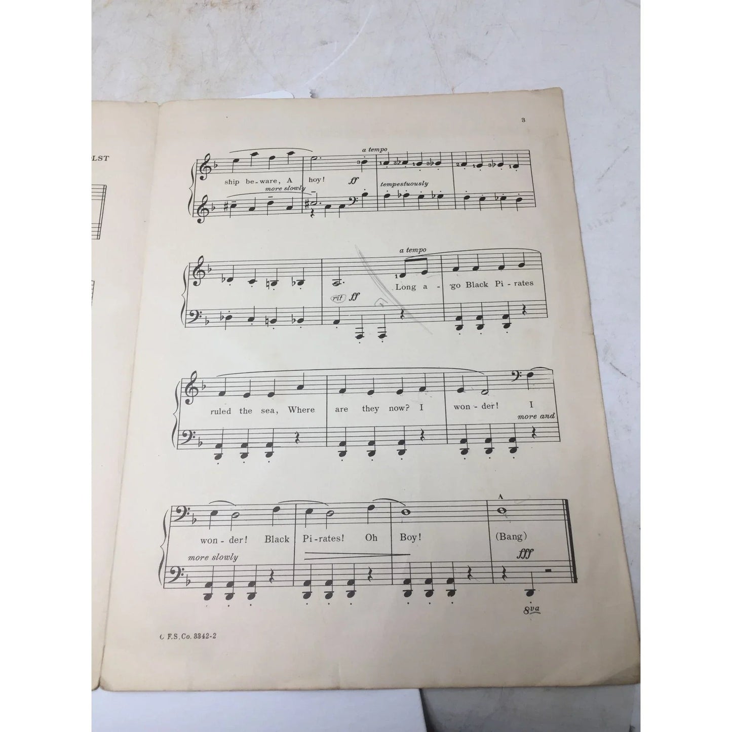 ''Odd Sailors'' by Marie Seuel Holst Vintage Sheet Music Book - A+ Stuff - SHEET MUSIC - A+ Stuff