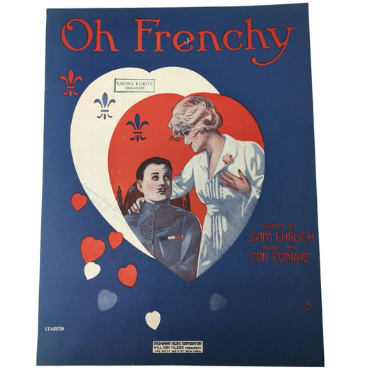 ''OH FRENCHY'' Sheet music - Words by Sam Ehrlich & Music by Con Conrad - A+ Stuff - sheet music - A+ Stuff