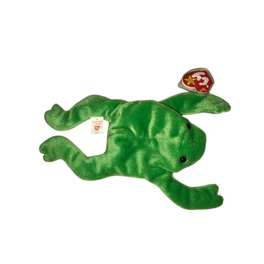 1993 Legs the Frog Beanie Baby TY Beanie Baby A+ Stuff Plush Toys / Stuffed Animals