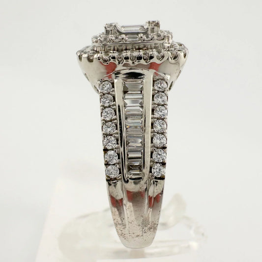 Elegant 2 Carat Lab Created White Topaz Ring Size 7 - A+ Stuff