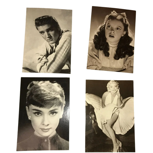 Vintage Collectible Hollywood Golden Era Black and White Headshot Postcards - A+ Stuff