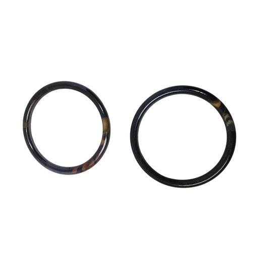 Pair of Women's Black and Brown Bangle Bracelets - A+ Stuff - Bracelet - A+ Stuff