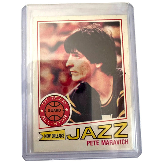 Pete Maravich New Orleans Jazz 1977 - 78 Season Topps Basketball Trading Card - Topps - A+ Stuff