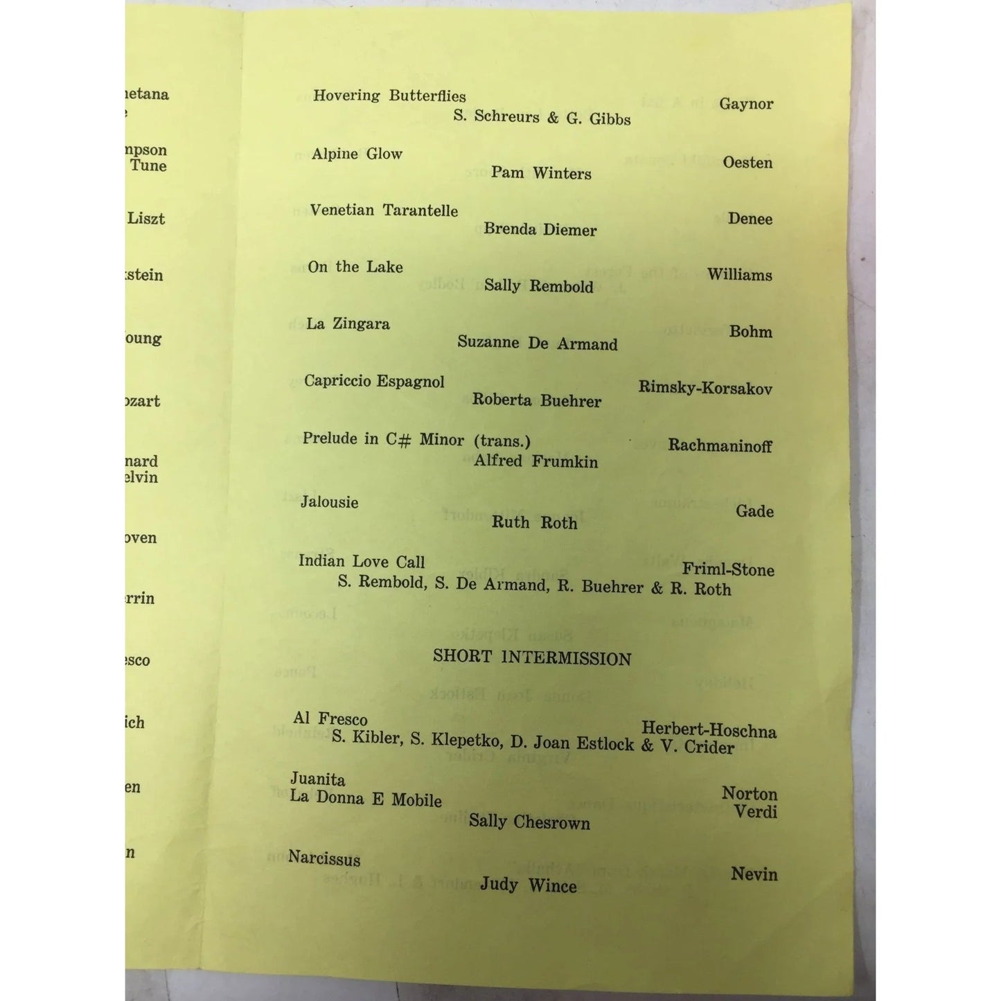 Piano recital Friday Evening, June 13, 1958 Robinson Jr Auditorium Booklet - A+ Stuff - Books - A+ Stuff