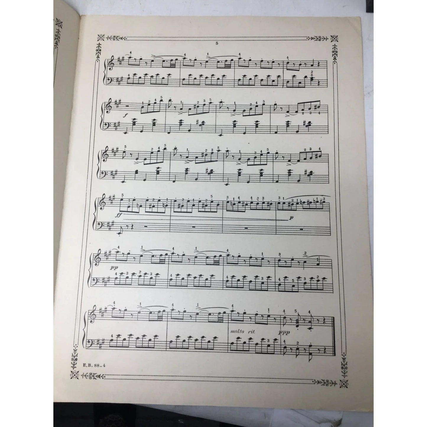 ''POMPONNETTE AIR DE LOUIS XV AUGUSTE DURAND'' Op. 80 Sheet Music Book - A+ Stuff - SHEET MUSIC - A+ Stuff