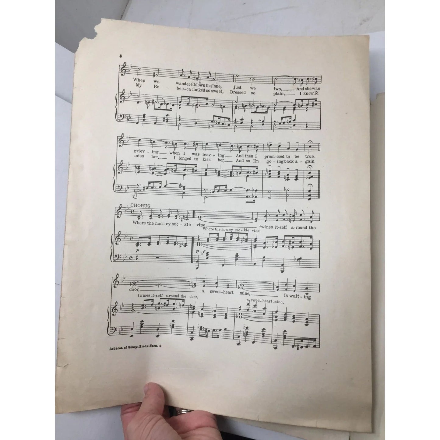 Popular Edition - Rebecca of Sunnybrook Farm Song - A+ Stuff - SHEET MUSIC - A+ Stuff