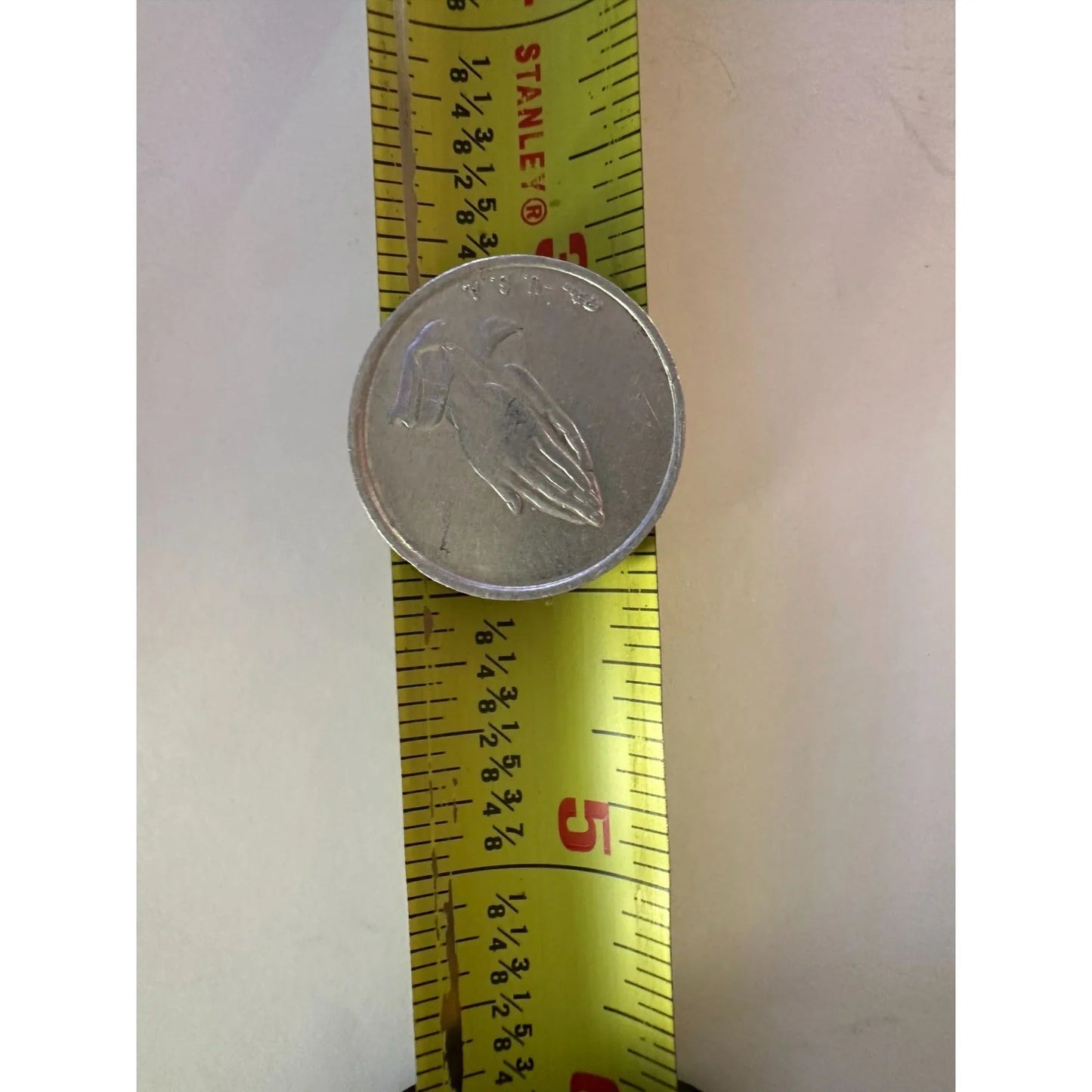 Praying Hands Inspirational Good Luck Religious Silver Pocket Coin/Token - A+ Stuff - Collectible Coins & Currency - A+ Stuff