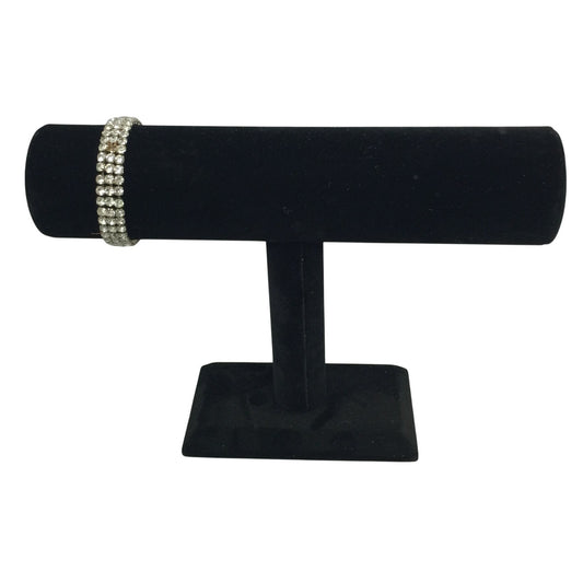 Women's Classy Elegant Silver Toned Rhinestone Bracelet