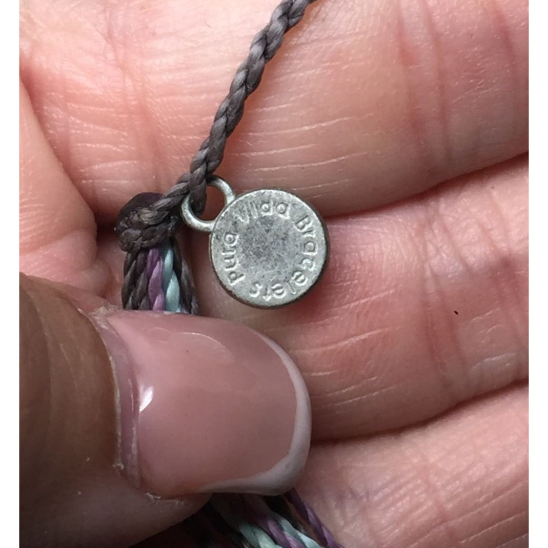 Pura Vida Adjustable Women's Blue and Purple Bracelet