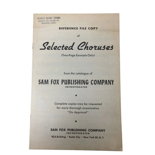 Reference file copy of Selected Choruses (2 page excerpts only) - A+ Stuff - sheet music - A+ Stuff