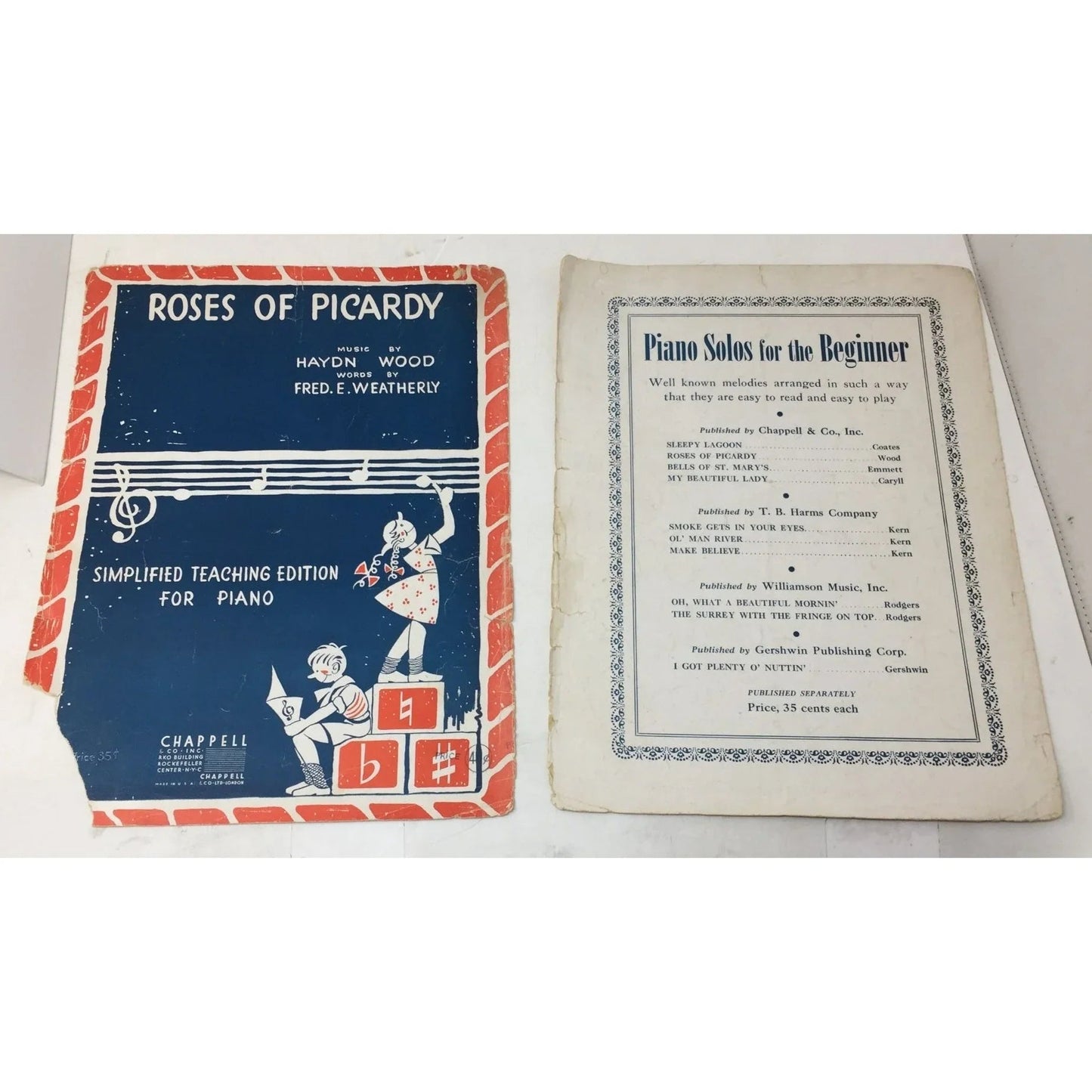''Roses Of Picardy'' by Hadyn Wood/Fred E Weatherly Vintage Sheet Music - A+ Stuff - sheet music - A+ Stuff