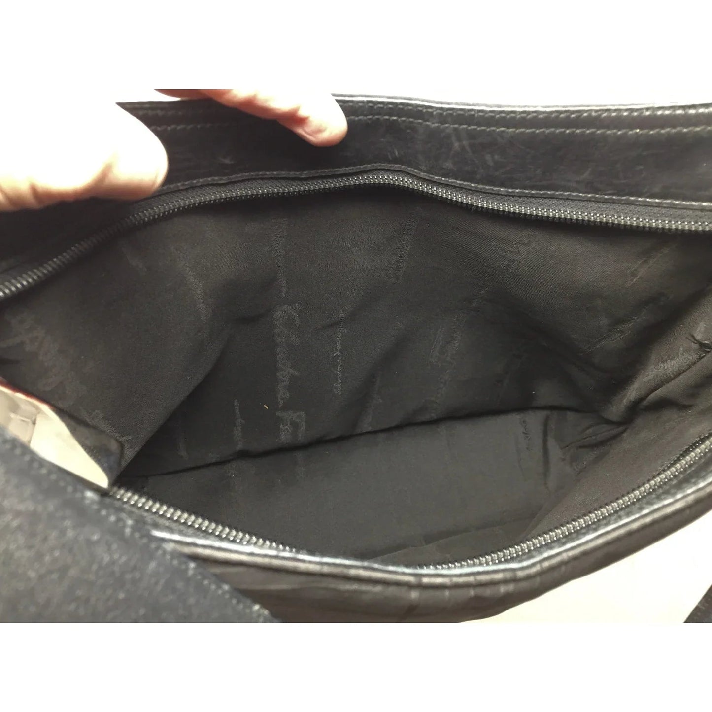 Salvatore Ferragamo Black Nylon Shoulder Bag - Salvatore Ferragamo - Shoulder Bag - A+ Stuff
