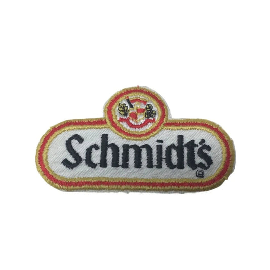 ''SCHMIDT'S'' BEER RED & YELLOW Embroidered Patch - SCHMIDTS - Collectibles - A+ Stuff