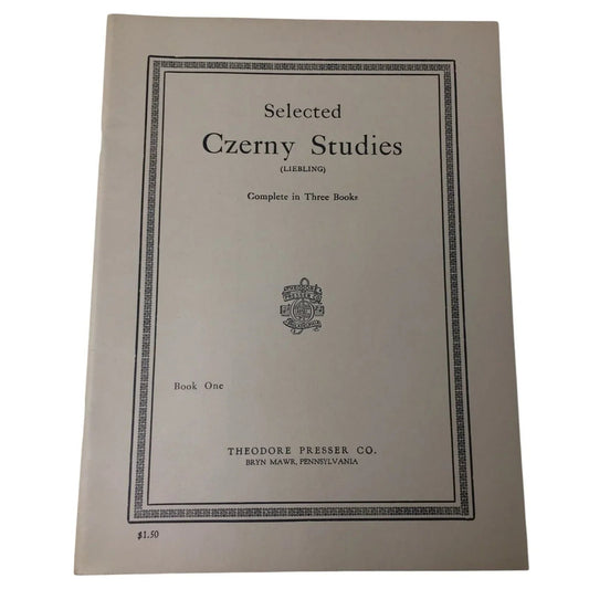 SELECTED CZERNY STUDIES (LIEBLING) Complete in Three books - A+ Stuff - SHEET MUSIC - A+ Stuff