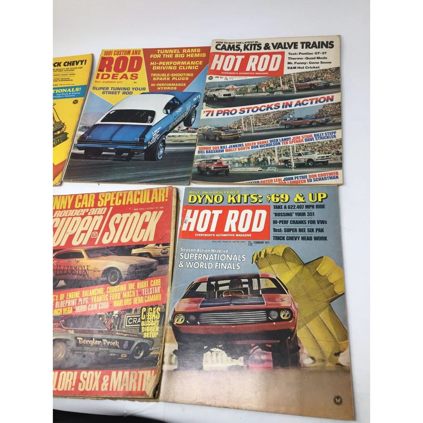 Set of 6 Collectible Vintage Hot Rod Car Magazines - A+ Stuff - Magazines - A+ Stuff
