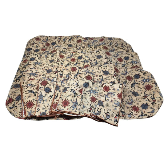 Set of Southwestern Kitchen Table Placemats/Napkins - A+ Stuff