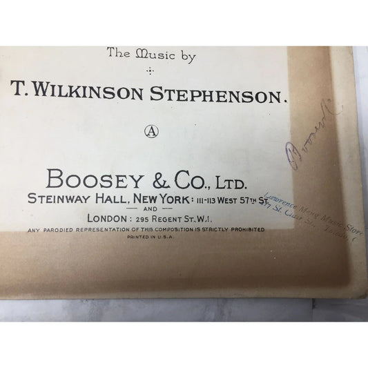 Ships that pass in the Night Song Vintage sheet music book - A+ Stuff - SHEET MUSIC - A+ Stuff