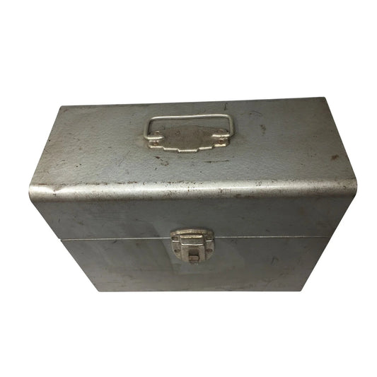 Silver TOWER Metal File/Tool Box with Hinged Lid & Handle - tower - Office Supplies - A+ Stuff