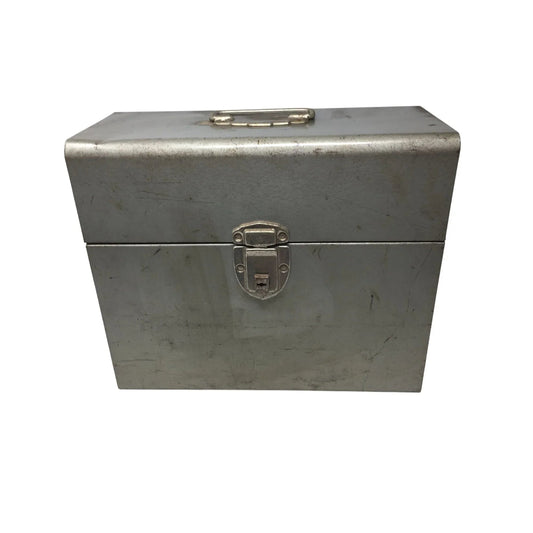 Silver TOWER Metal File/Tool Box with Hinged Lid & Handle - tower - Office Supplies - A+ Stuff