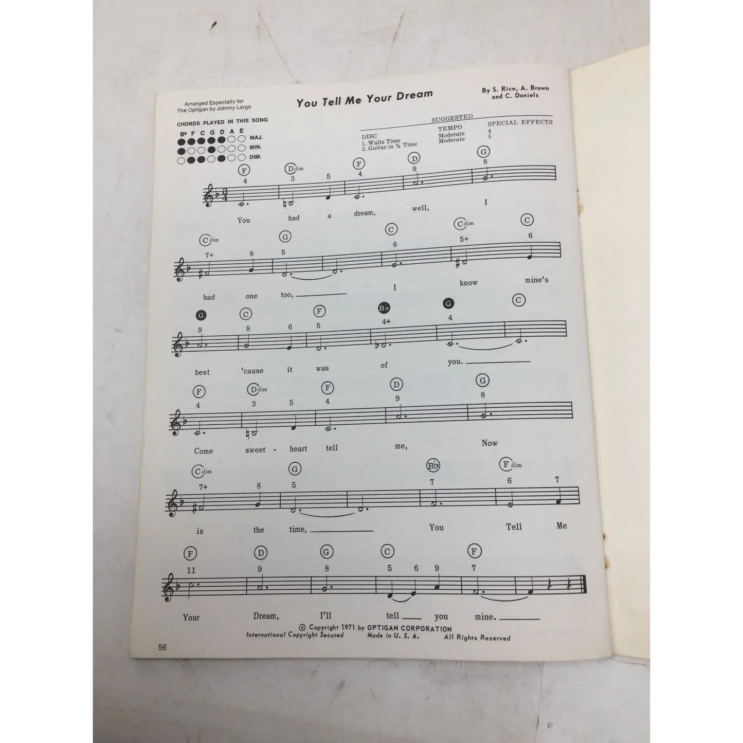 Sing Along Favorites Vintage Sheet Music Song Book - OPTIGAN - SHEET MUSIC - A+ Stuff
