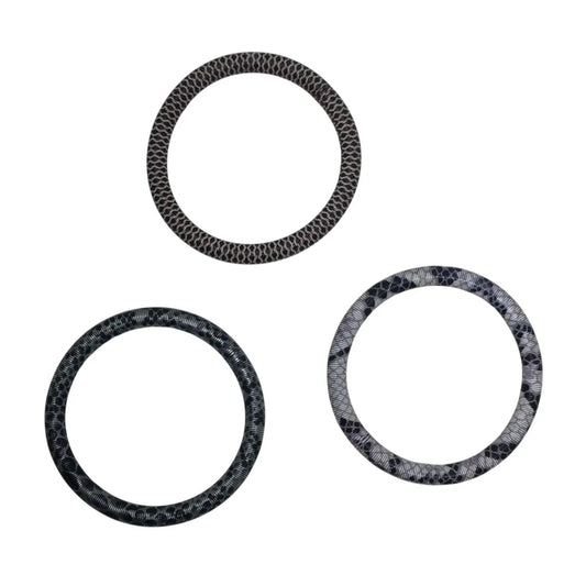 Snakeskin Patterned Stretchy Bangle Bracelets - Set of (3) - A+ Stuff - bracelet - A+ Stuff