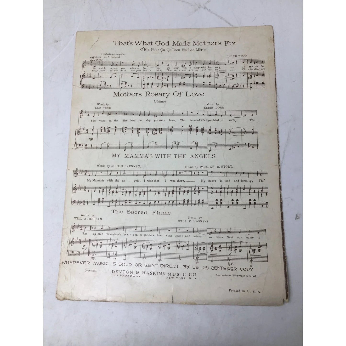 ''SOMEBODY STOLE MY GAL'' by Leo Wood - A+ Stuff - SHEET MUSIC - A+ Stuff