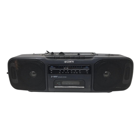 SONY 2 Way Speaker System Radio cassette corder - Powers on/Works! - A+ Stuff - Boomboxes - A+ Stuff