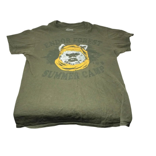 Stars Wars ''Endor Forest Summer Camp'' Short Sleeved Tee Shirt Men's Size Large - A+ Stuff