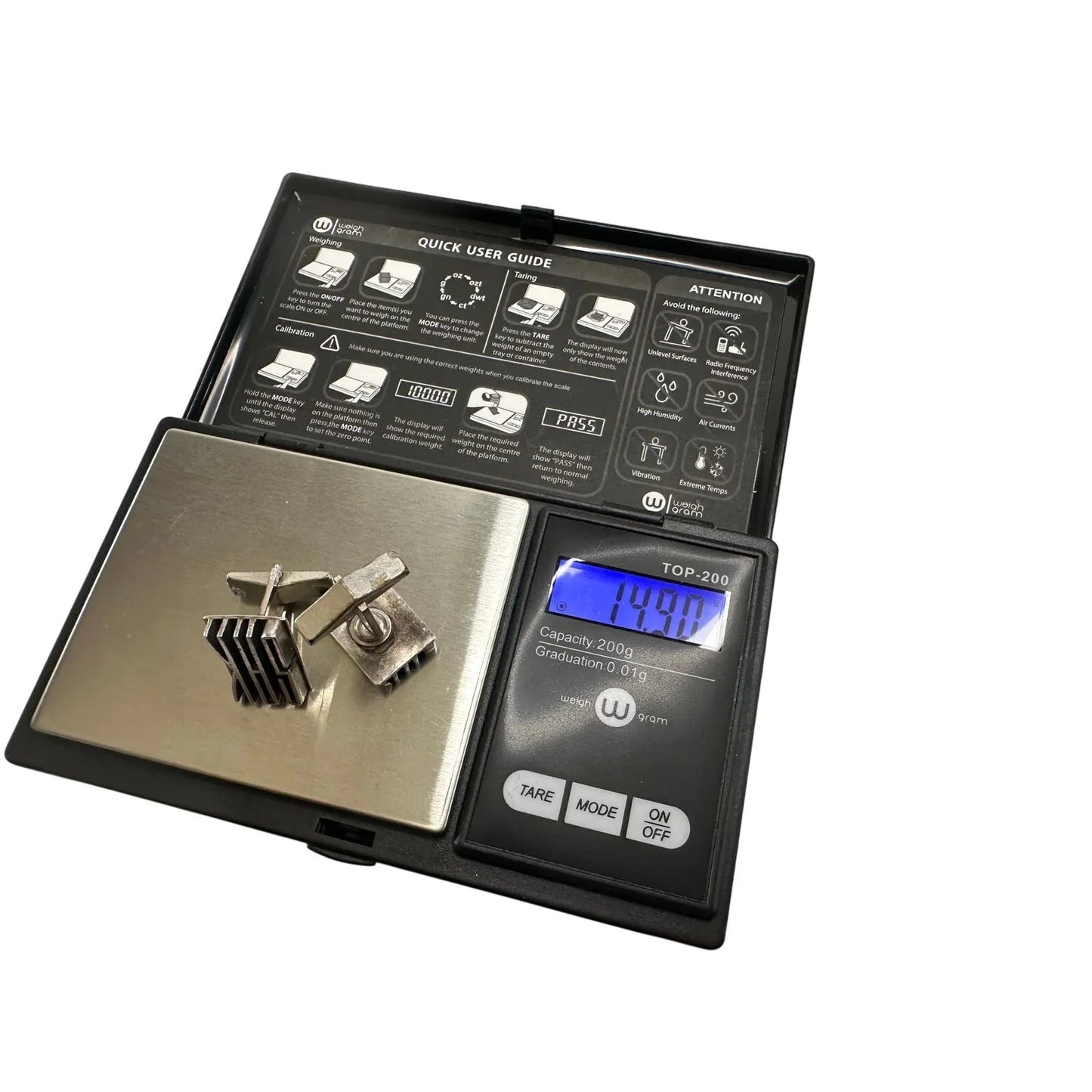 Sterling Silver Cufflinks - Modernist (mid - century) Design - Initials SAK - Stamped on back - Unbranded - Cufflinks - A+ Stuff