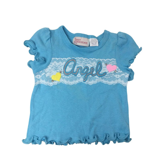 Sweet Innocence Toddler/Baby Girl Blue Short Sleeved Tee Shirt Size 18M - A+ Stuff
