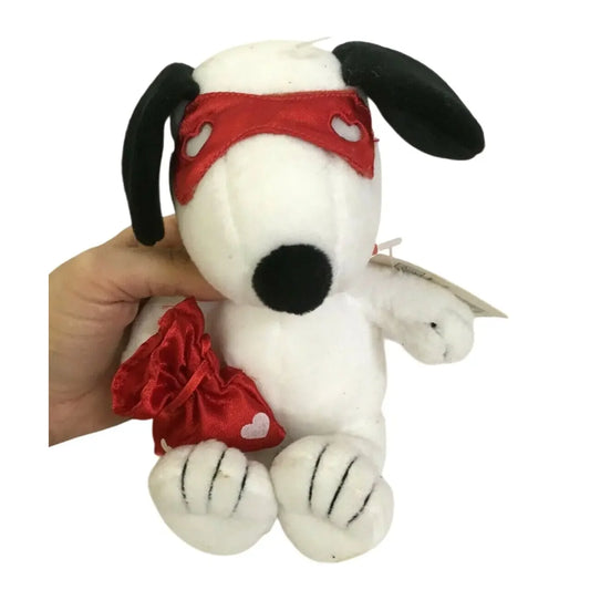 HEART STEALER! Snoopy Plush w/ mask & Bag w/tags Sunglasses Hallmark Peanuts