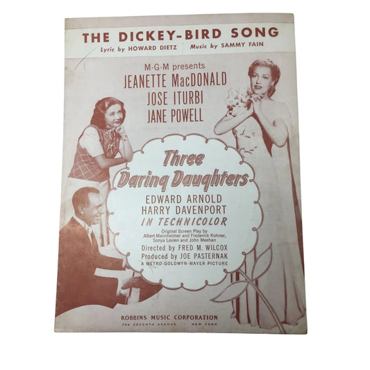 ''THE DICKEY BIRD SONG'' Vintage Sheet Music Book - A+ Stuff - SHEET MUSIC - A+ Stuff
