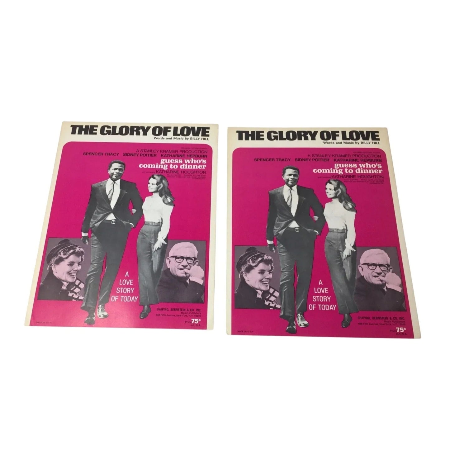 ''The Glory of Love'' Vintage Sheet Music from 'Guess Who's Coming to Dinner' - A+ Stuff - A+ Stuff