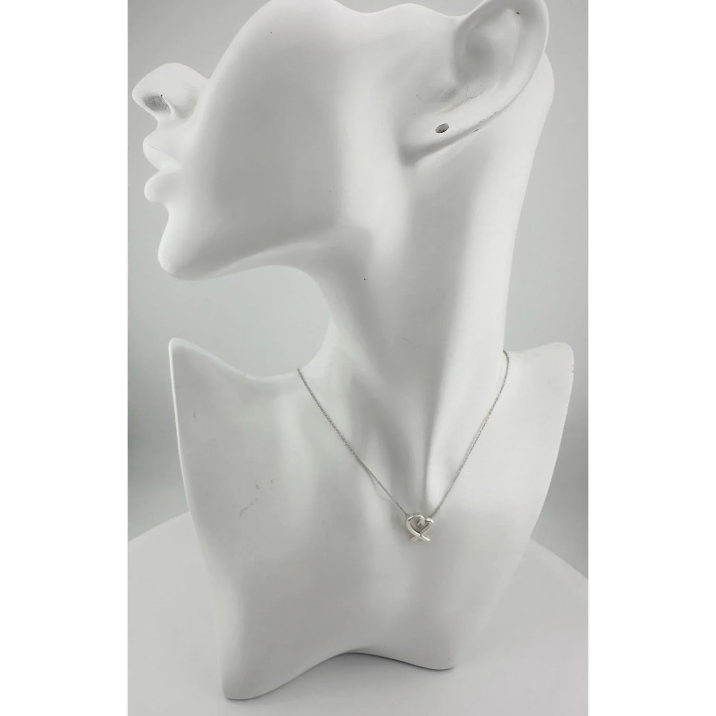 Tiffany and Company Paloma Picasso Loving Heart Necklace with Box & Dusbag - A+ Stuff