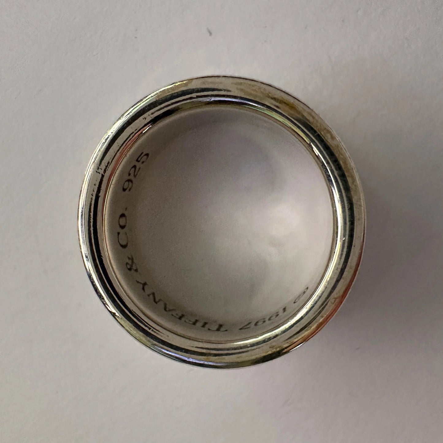 Tiffany & Co Thick 1837 Sterling Silver Ring - Size 5 - Tiffany & Co - Ring - A+ Stuff