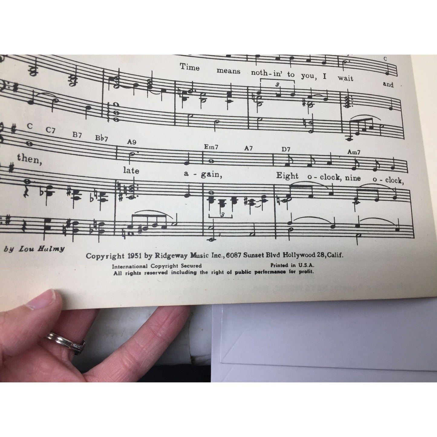 vintage piece of sheet music for the 1951 country song "Slow Poke," A+ Stuff A+ Stuff