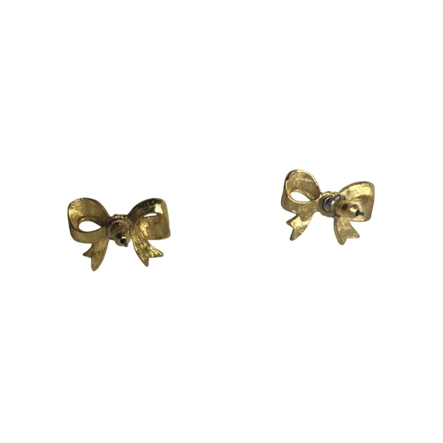 Two Pairs of Womens Gold Tone Bow Earrings - A+ Stuff - Earrings - A+ Stuff