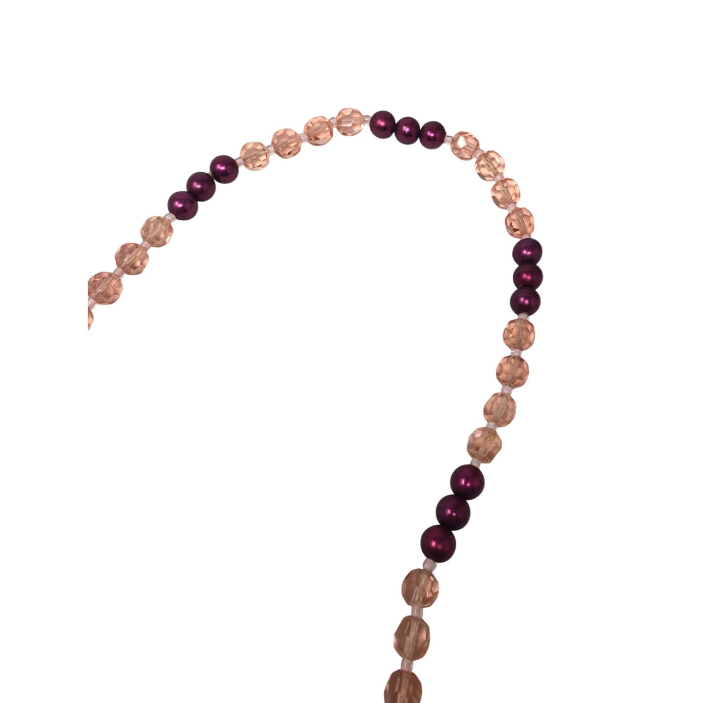 Womens Pink Beaded Neclace