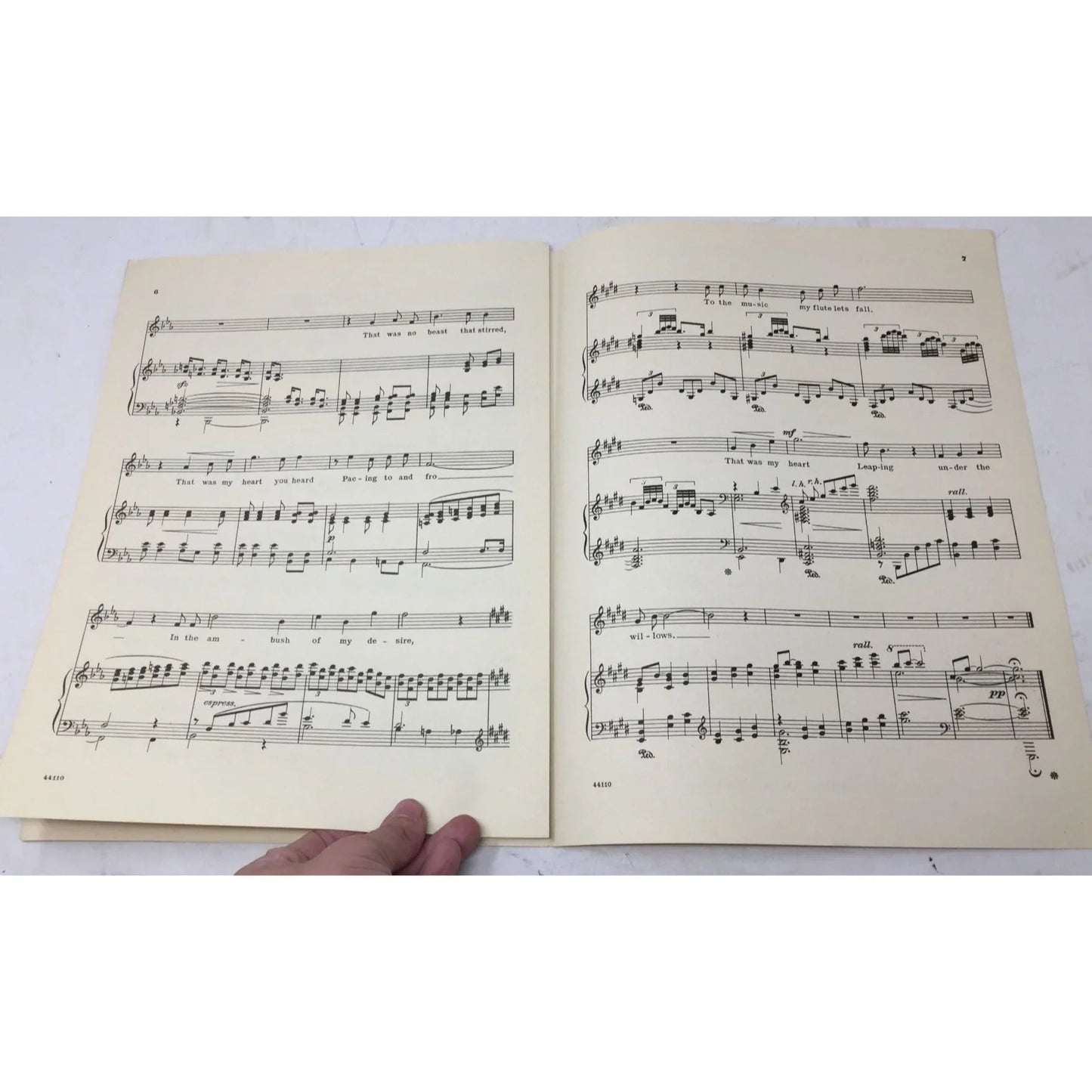 Under the Willows for Voice and Piano by Richard Hageman Vintage sheet music book - A+ Stuff - sheet music - A+ Stuff