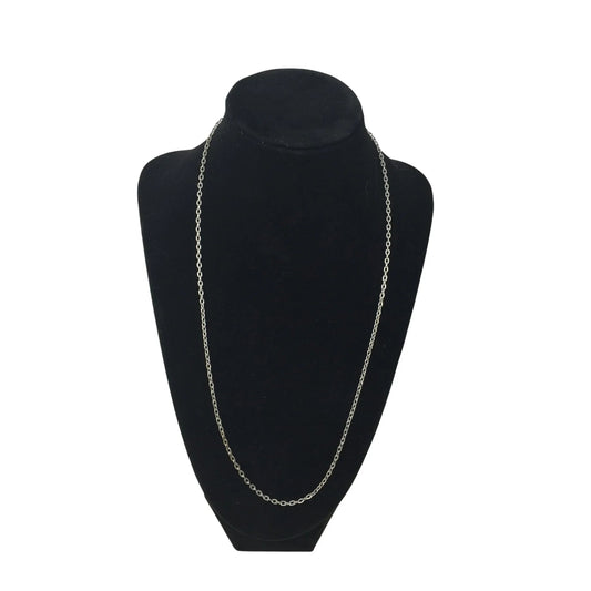 Unisex Silver Tone Chain Necklace with Clasp - A+ Stuff - necklace - A+ Stuff