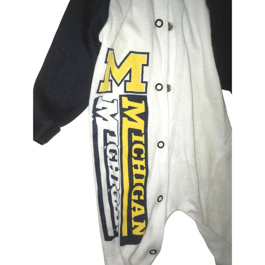 University of Michigan - UM - Wolverines Infant Sleeper (Med 14 - 18lb) - University of Michigan - A+ Stuff