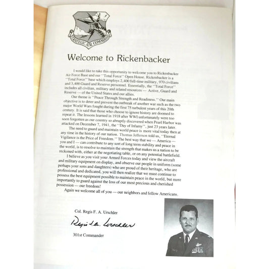 USA Navy Blue Angels 1978 Air Show Rickenbacker AFB Open House Program - US Navy - Event Program - A+ Stuff