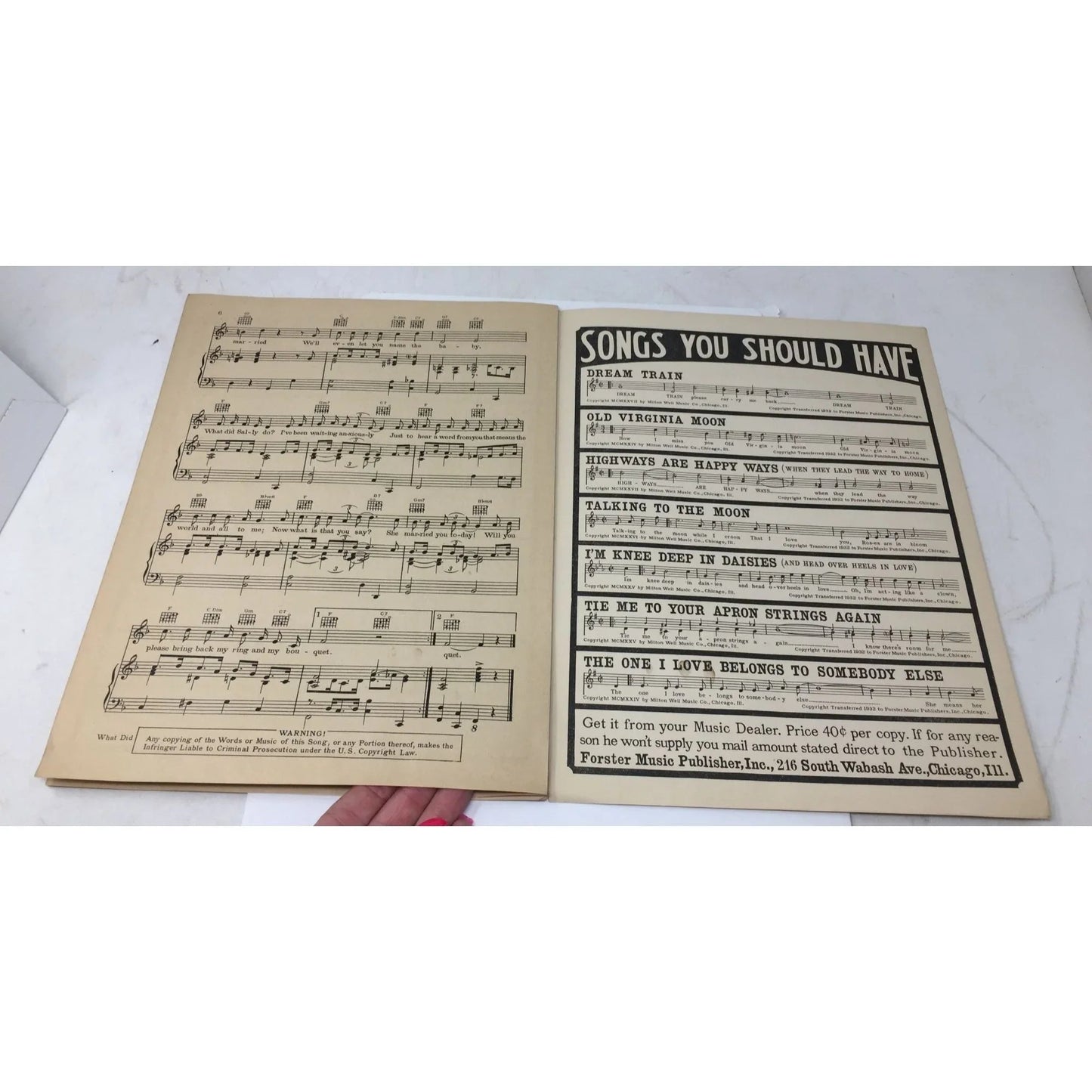 Vintage 1935 Sheet Music - ''What did Sally say?'' - A+ Stuff - SHEET MUSIC - A+ Stuff