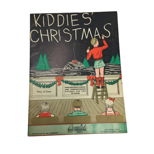 Vintage 1937 Sheet Music Book ''Kiddie's Christmas'' - A+ Stuff - SHEET MUSIC - A+ Stuff
