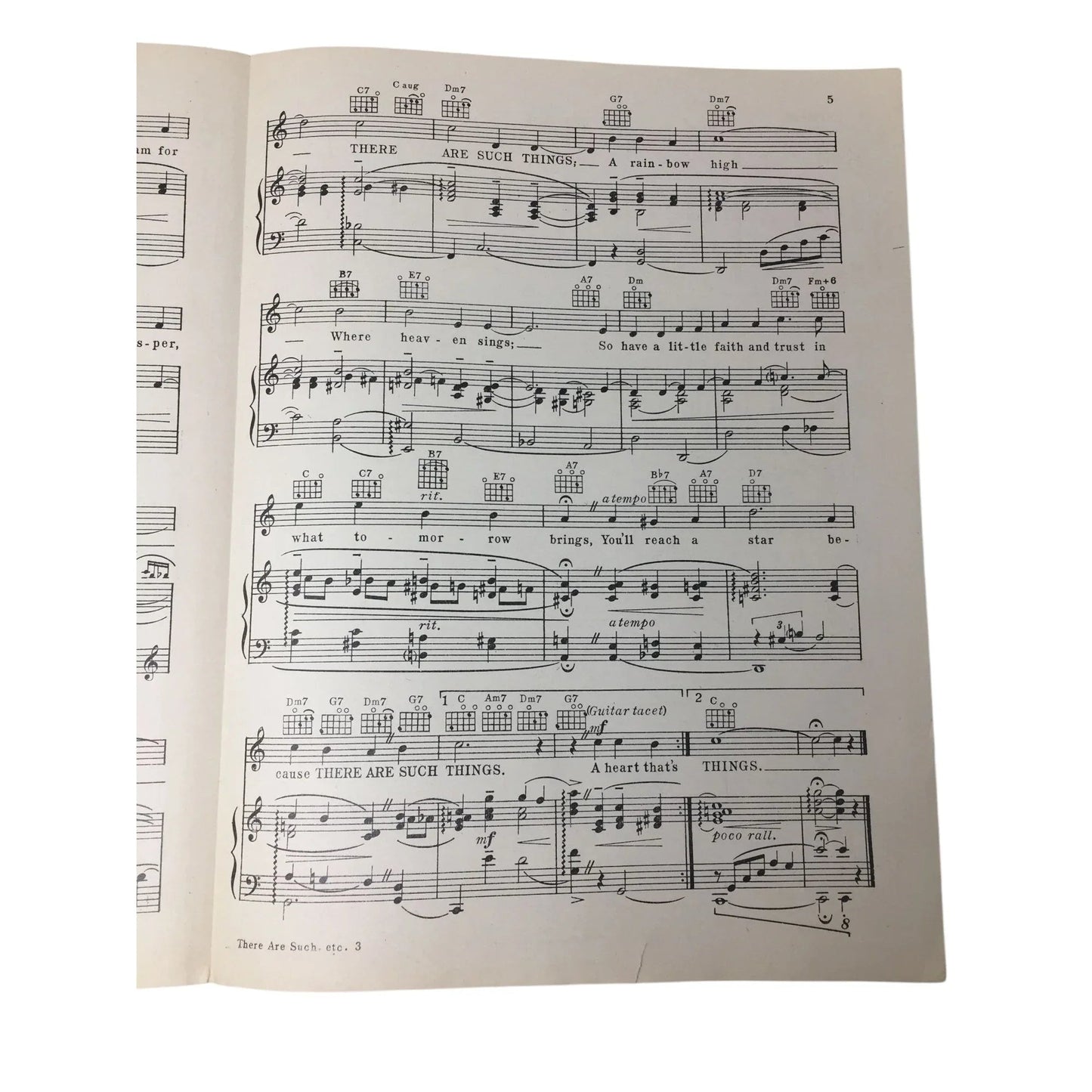 Vintage 1942 There Are Such Things Sheet Music - A+ Stuff - sheet music - A+ Stuff