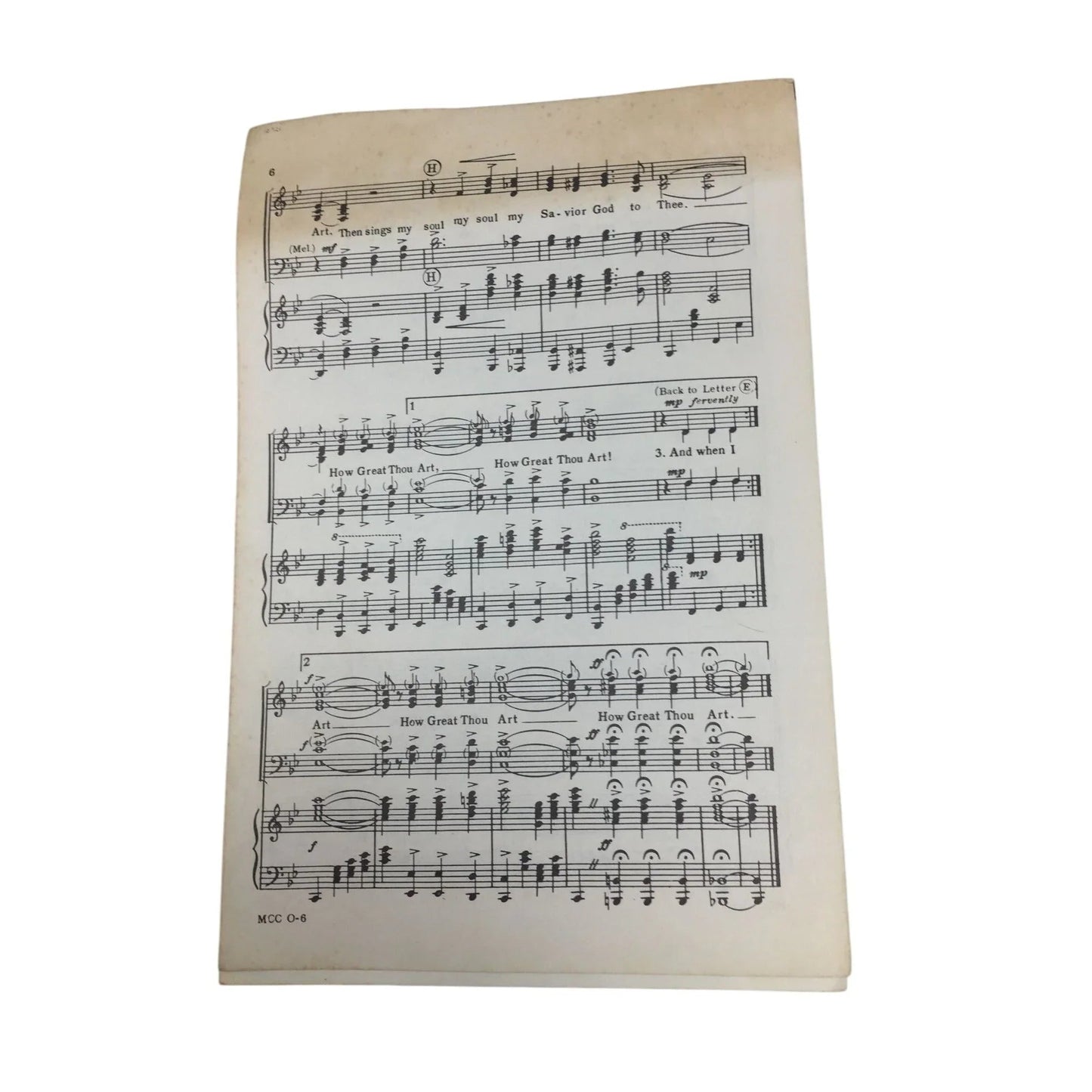 Vintage 1953 Sheet Music ''How Great Thou Art'' by Stuart K Hine - A+ Stuff - SHEET MUSIC - A+ Stuff